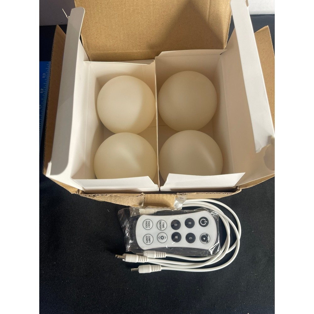 Astarexin Floating Pool Lights 4 Pack‎ RGB LED Hot Tub Decor A-FQD01-US Remote